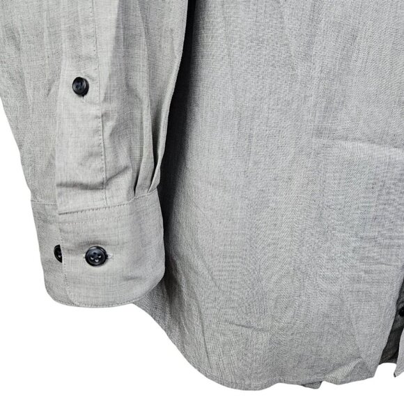 [g] George Classic‎ Fit Button-Up Shirt Men's Size 3XL Long Sleeve Oxford Gray - Picture 9 of 10